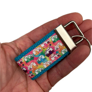 vintage camper colorful keychain in hand mini version vintage camper colorful keychain in hand mini version