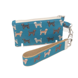 golden doodle zipper pouch and keychain