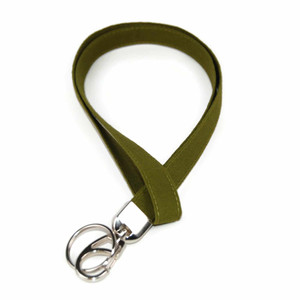 avocado green fabric lanyard