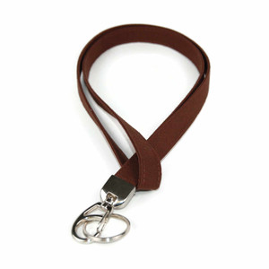 brown fabric lanyard brown fabric lanyard