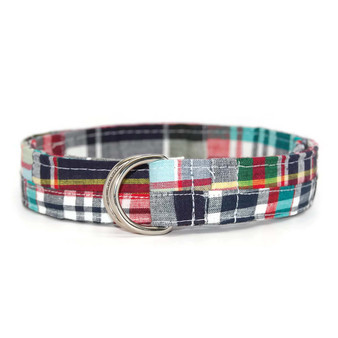 Madras Patchwork Fabric Belt