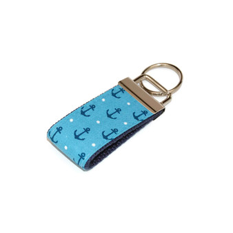 Anchor Shades of Blue Mini Keychain