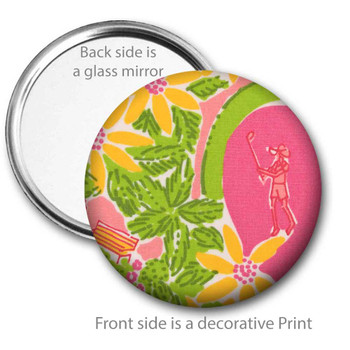 Golfer Girl Pocket Mirror Golfer Girl Pocket Mirror