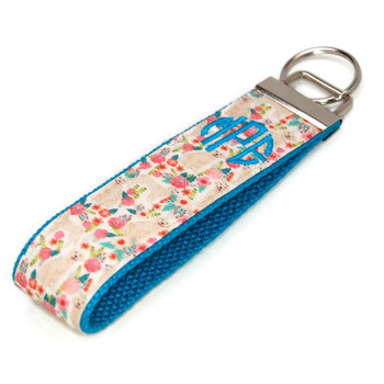  Keychain Key Fob Wristlet  Fabric Wrist Strap for Women (Red  Buffalo Plaid) : Handmade Products
