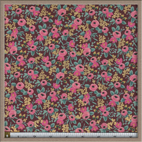 Coral & Burgundy Floral