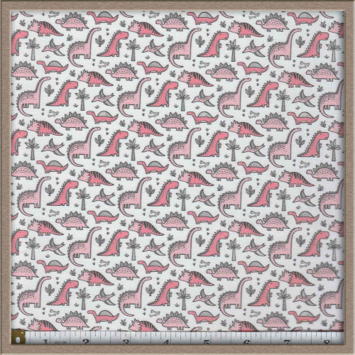 Dinosaurs on Pink