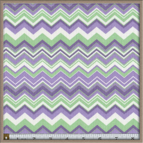 Chevron Purple Green