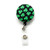 shamrock id badge reel with fabric cover