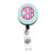 mint seersucker personalized id badge reel mint seersucker personalized id badge reel