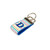 Stripes on Royal Blue with Initial Mini Key Fob Stripes on Royal Blue with Initial Mini Key Fob