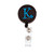 black swiss dot personalized id badge reel black swiss dot personalized id badge reel