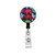 elephants colorful multi colored id badge reel with mylar cover