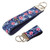 floral coral navy keychain in both the mini and wristlet size