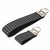 black & gray houndstooth keychain silver hardware in both wristlet and mini size