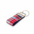 madras patchwork keychain silver hardware in mini size madras patchwork keychain silver hardware in mini size