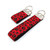 paw prints red keychain in both a mini and wristlet size paw prints red keychain in both a mini and wristlet size