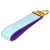 sky blue seersucker keychain gold hardware in wristlet size