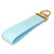 aqua and mint seersucker keychain gold hardware in wristlet size aqua and mint seersucker keychain gold hardware in wristlet size