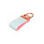 mint and pink seersucker keychain rose hardware in mini size mint and pink seersucker keychain rose hardware in mini size
