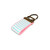 mint and pink seersucker keychain brass hardware in mini size mint and pink seersucker keychain brass hardware in mini size