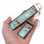 goat on mint keychain inside hand shown with silver hardware in both wristlet and mini size goat on mint keychain inside hand shown with silver hardware in both wristlet and mini size