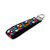color blocks keychain silver hardware in wristlet size