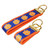 clemson paw keychain gold hardware in wristlet and mini size clemson paw keychain gold hardware in wristlet and mini size