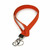 spice orange fabric lanyard
