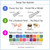 mint floral keychain chart for optional color, hardware, and size changes