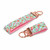 mint floral keychain rose hardware in wristlet and mini size