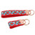 strawberry keychain rose hardware in wristlet and mini size