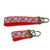 strawberry keychain brass hardware in wristlet and mini size