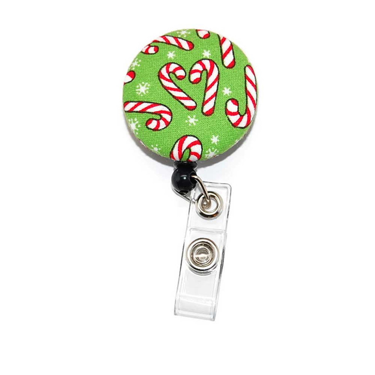 Candy Canes ID Badge Reel