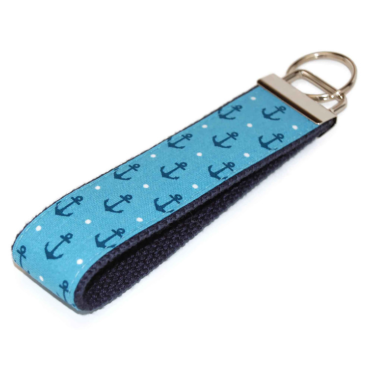 Anchor Shades of Blue Keychain