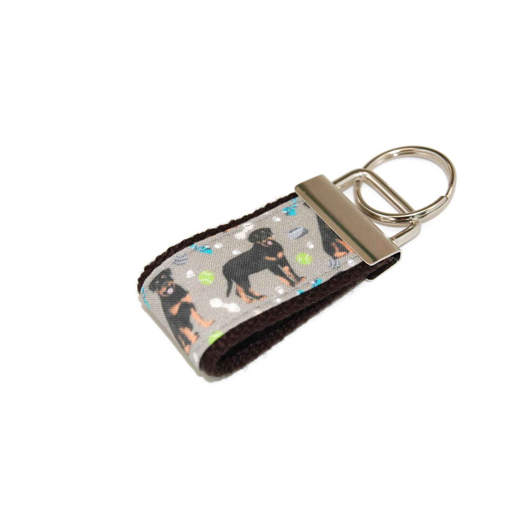 Rottweiler Rottie Dog Mini Keychain