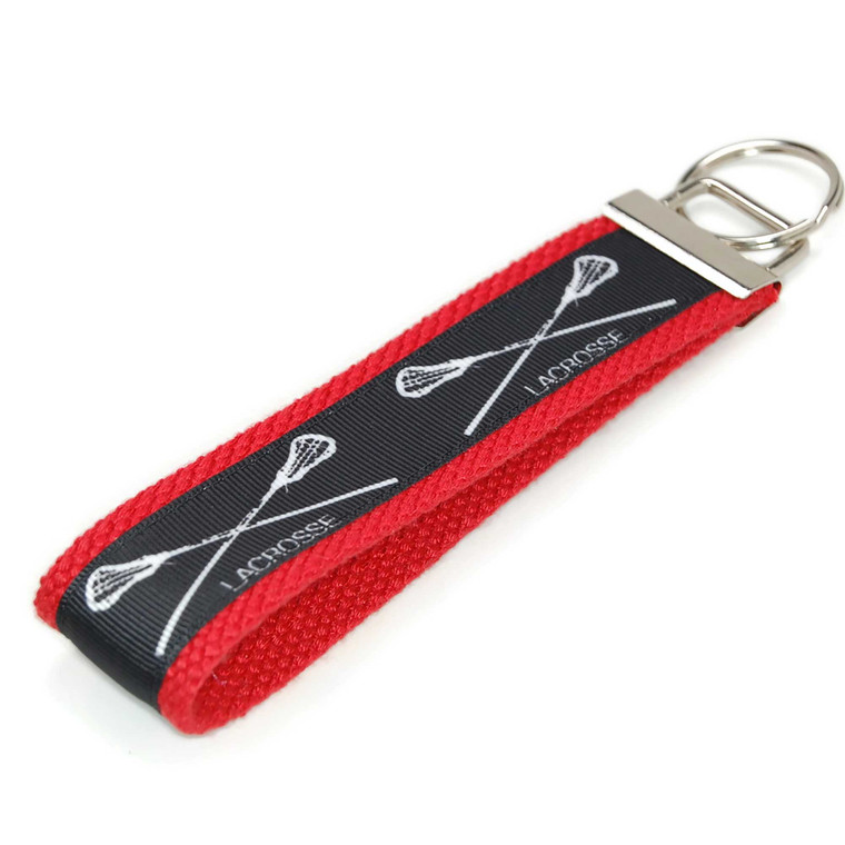 Lacrosse LAX Sticks Black Keychain  Picture 1