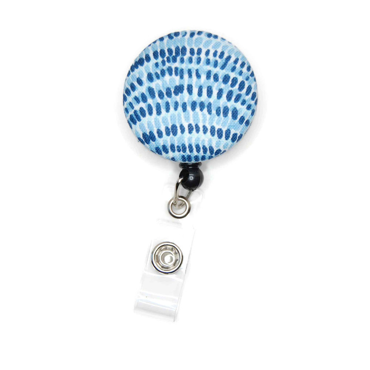 Blue Swirl Ocean Pattern ID Badge Reel  Picture 1