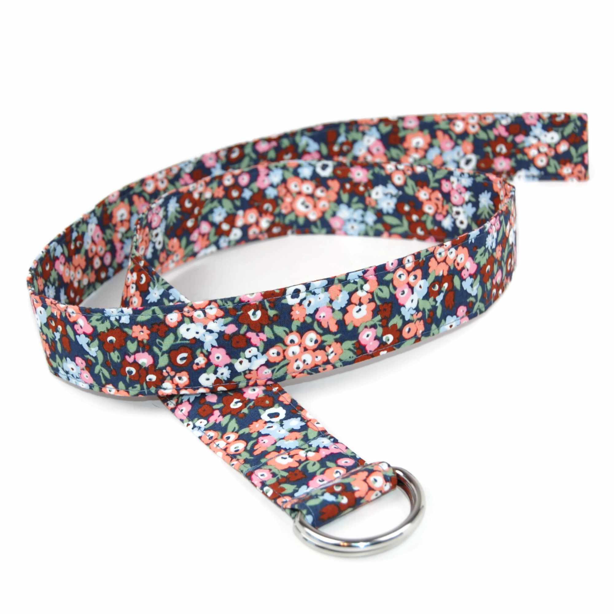 Wild Garden Floral Fabric Belt