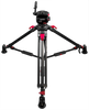 Cartoni Focus 10 Head 100mm BB W/Telescopic Pan Bar, Red Lock 2-Stage AL Tripod, Smart Lock MLS, Rubber Feet And Soft Case