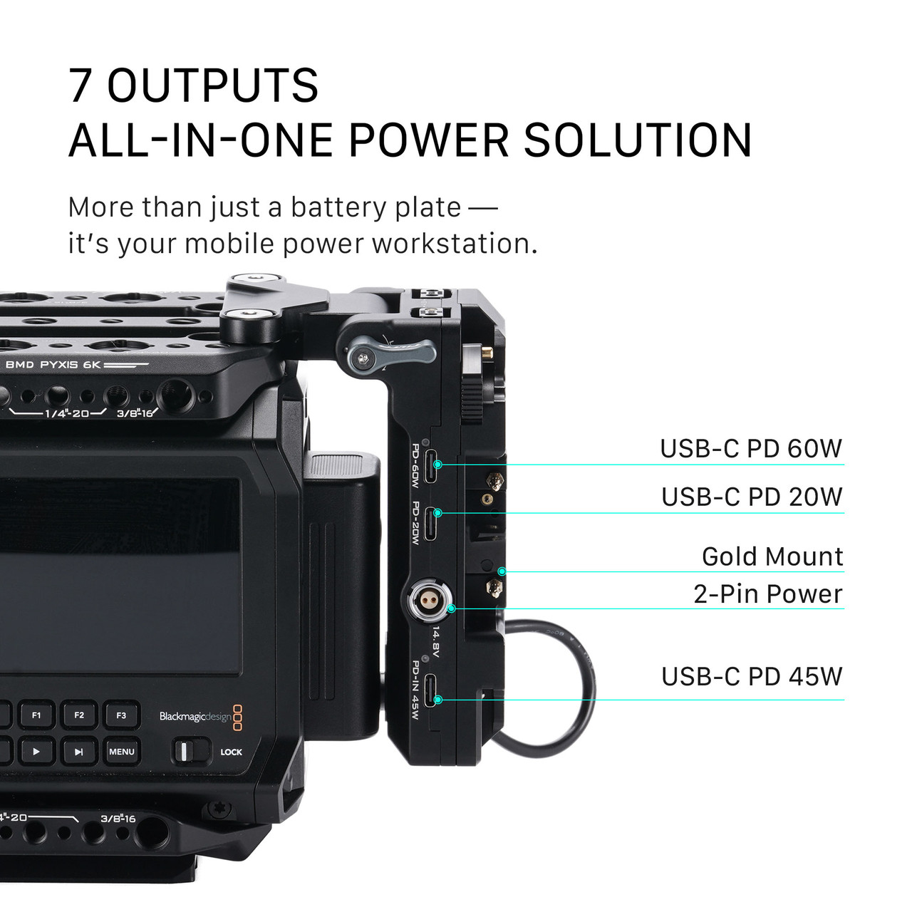 Tilta Foldable Battery Plate for Blackmagic PYXIS 6K/12K - V Mount Tilta Foldable Battery Plate for Blackmagic PYXIS 6K/12K - V Mount