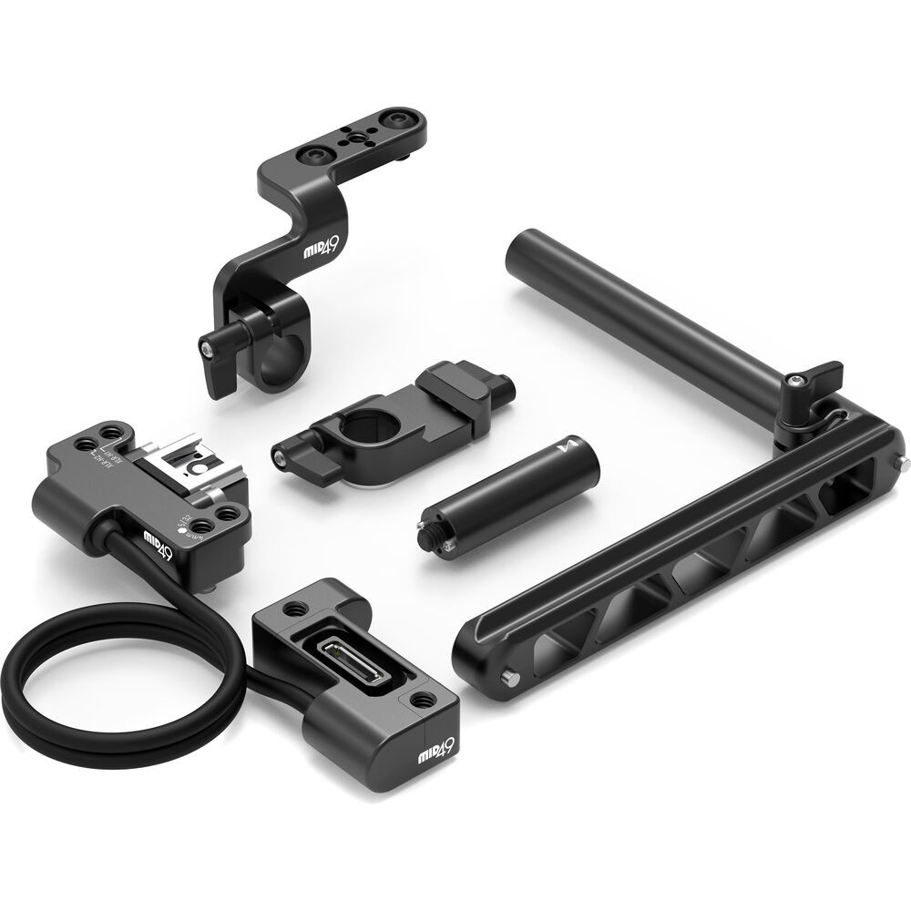 Mid49 EVF Cable & XLR Handle Riser with Mounting Kit for Sony FX5