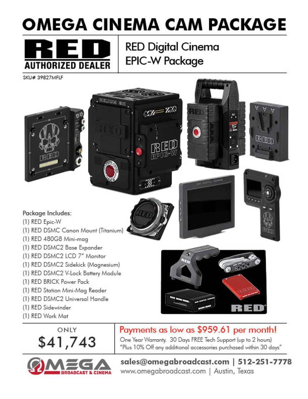 【新品好評】RED DIGITAL CHINEMA Epic-W 8k 撮影用カメラ 映画 動画 高画質 オプション多数 中古 T6404027 プロ用、業務用