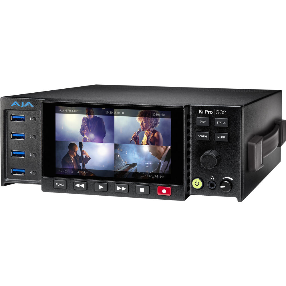 AJA Ki Pro ビデオ録画・再生機器 AJA_KI_Pro_GO2_front_Angle__53