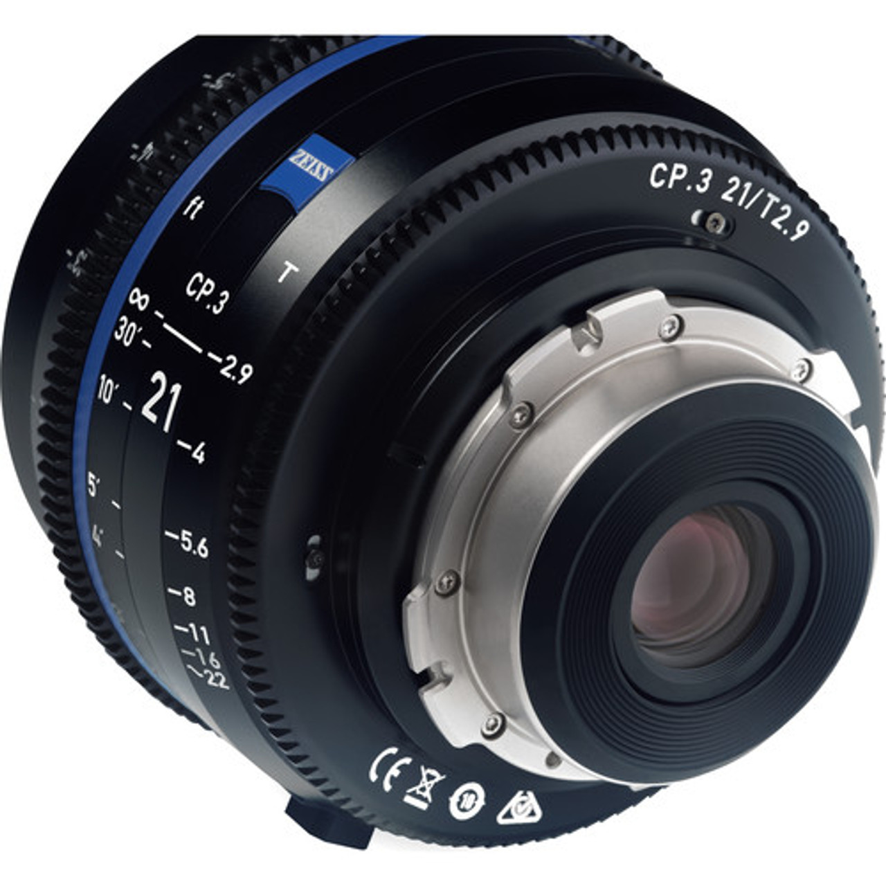 zeiss 2183 067 cp 3 21mm t2 9 compact prime lens canon ef mount feet