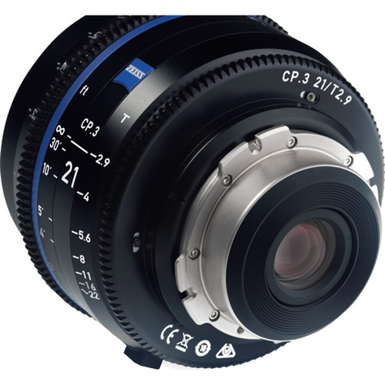 Zeiss 2183-066 CP.3 21mm T2.9 Compact Prime Lens (PL Mount, Feet)