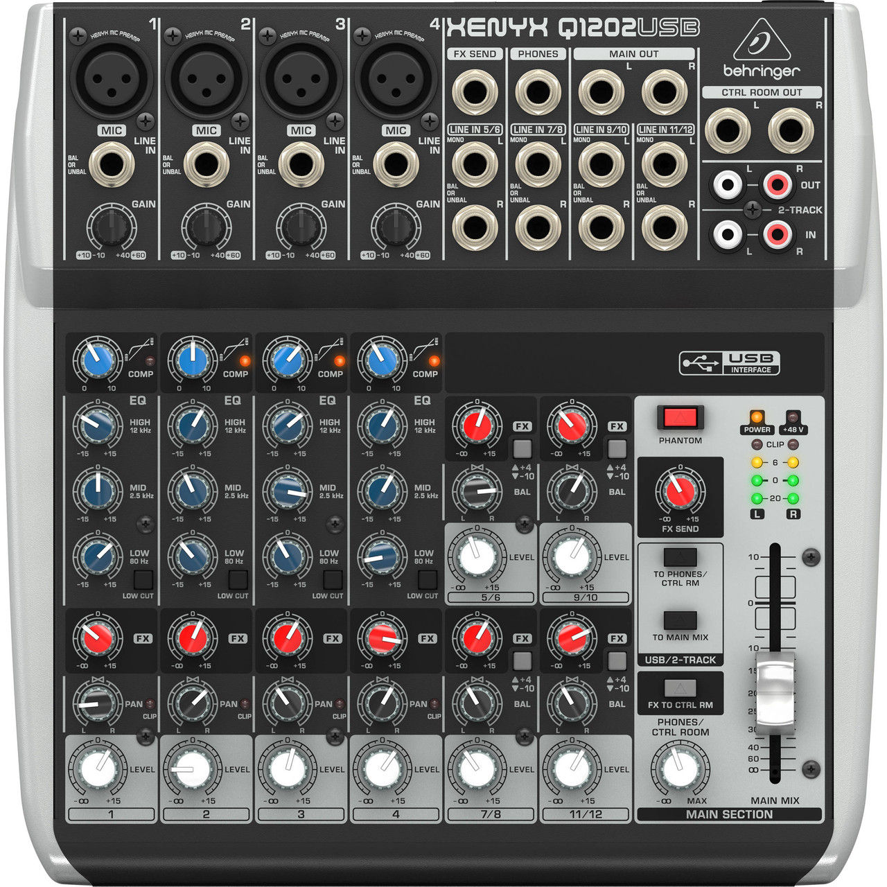 Behringer XENYX Q1202USBミキサー12-channel