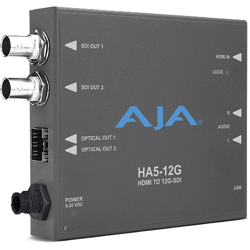 Aja HA5-12G HDMI 2.0 to 12G-SDI Mini-Converter - Thumbnail 3