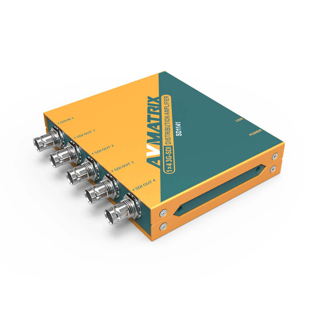 AV Matrix SD1141 1×4 SDI Reclocking Distribution Amplifier