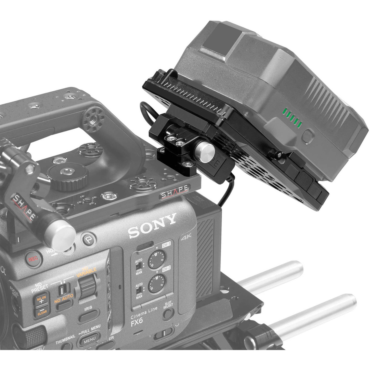 SHAPE VBFX6 Pivoting Battery Plate for Sony FX6 (V-Mount)