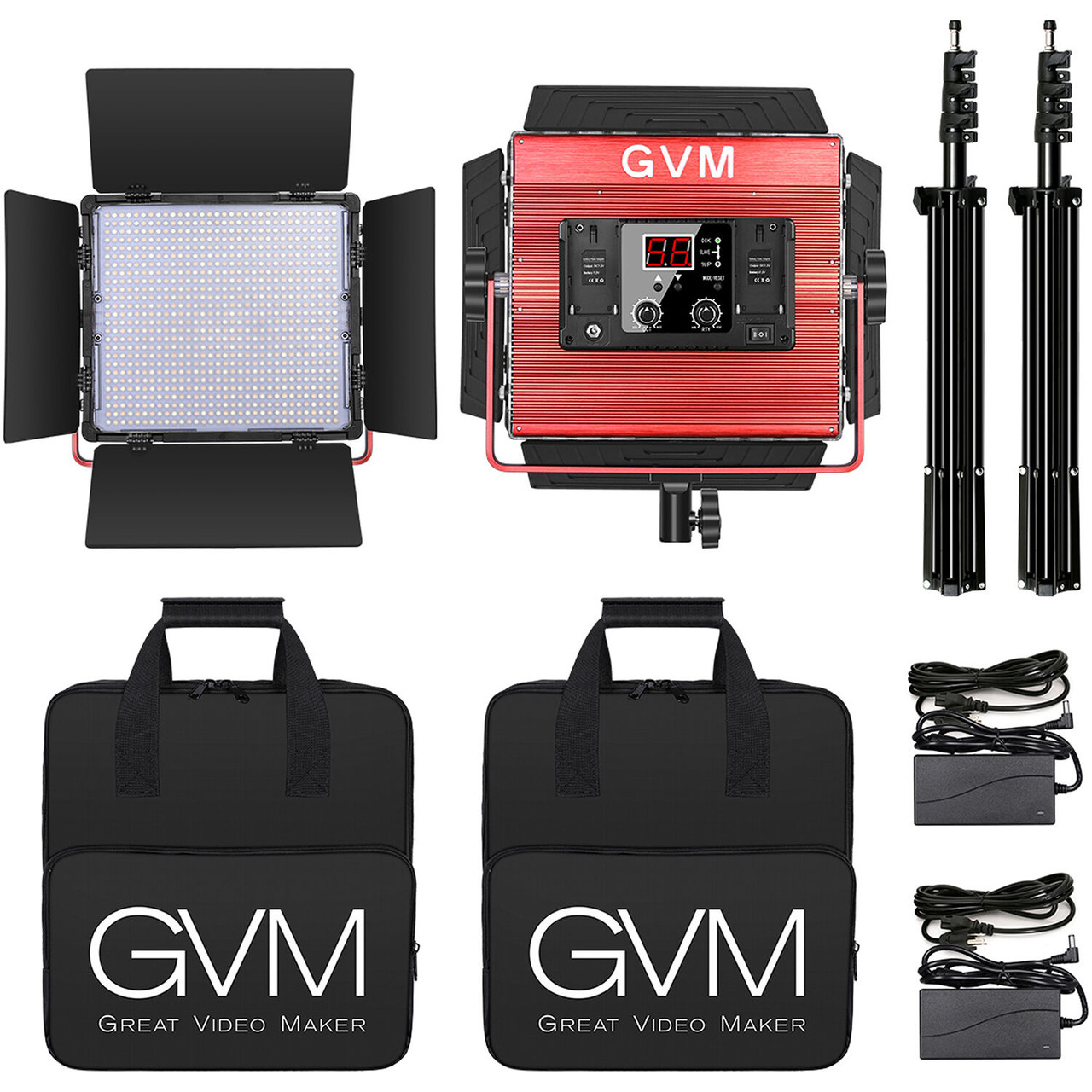 GVM MB832-2L LED Light Panels Studio Soft Video Light Bi-Color 2